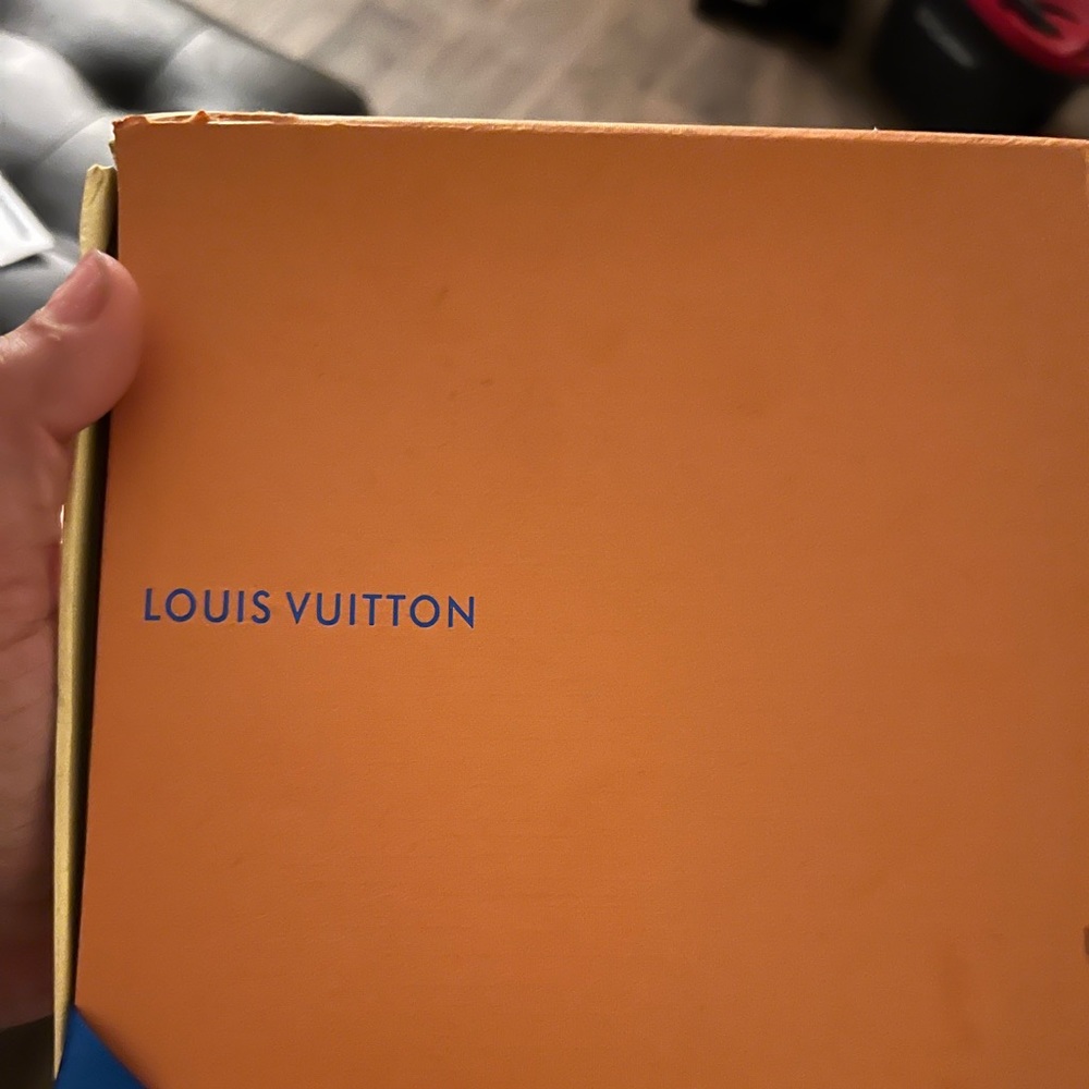 Louis Vuitton White Reversible Belt With Red Monogram